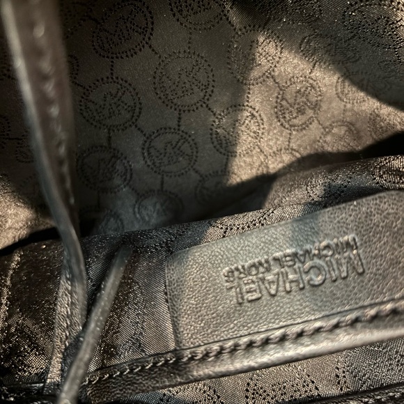 Michael Kors Black Quilted Shoulder Bag with Gold Accents - Picture 5 of 6